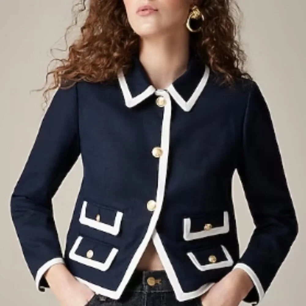 J.Crew Lucie Lady Jacket – Flax Ivory – Size 6 – NWT